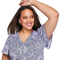 Robe t-shirt imprimée Lane Bryant Plus pour femmes