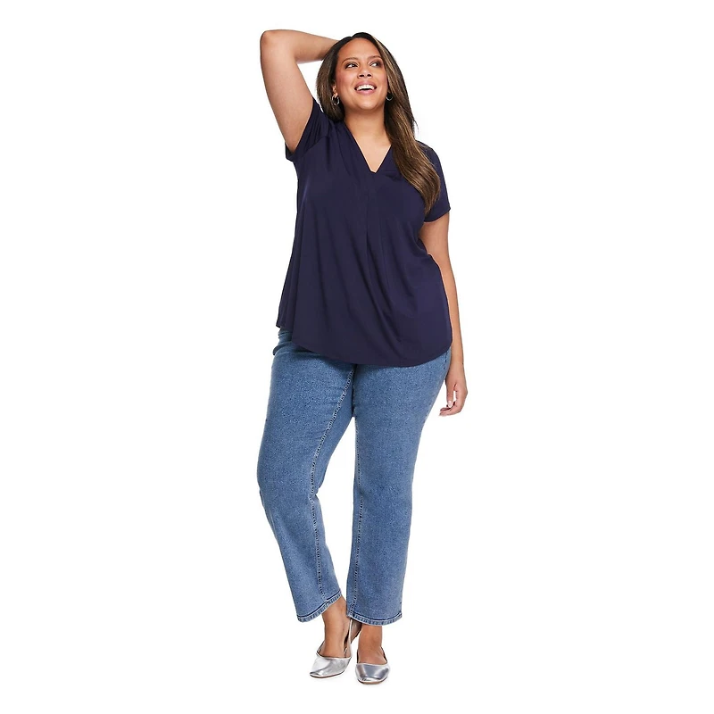 Lane Bryant Women's Plus Pleated Top