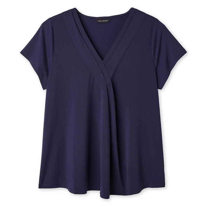 Lane Bryant Women's Plus Pleated Top