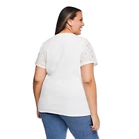 Haut à manches avec œillets Lane Bryant Plus pour femmes