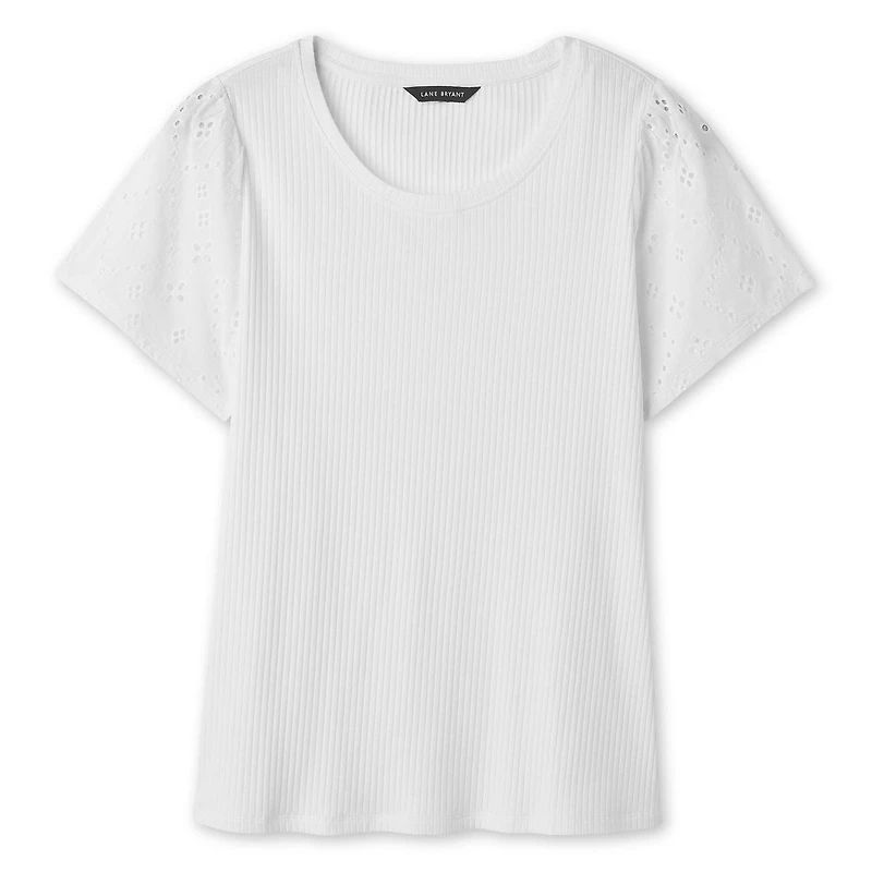 Haut à manches avec œillets Lane Bryant Plus pour femmes