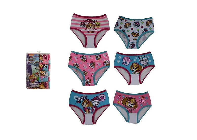 Ens. de 6 culottes Nickelodeon La Pat' Patrouille pour filles