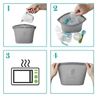 Sac désinfectant à la vapeur en silicone Evenflo Feeding