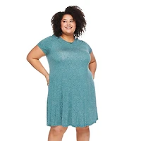 George Women's Plus Swing Dress, Sizes 1X-4X