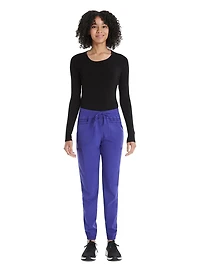 Pantalon d’uniforme médical cargo sportif de style jogging en tissu extensible avec cordon de serrage Scrubstar pour femme WC257