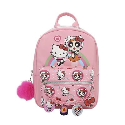 Mini Sac à Dos Rose Sanrio Hello Kitty X Les Super Nanas