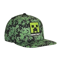 Chapeau Snapback Minecraft Creeper Avec Camouflage Numérique