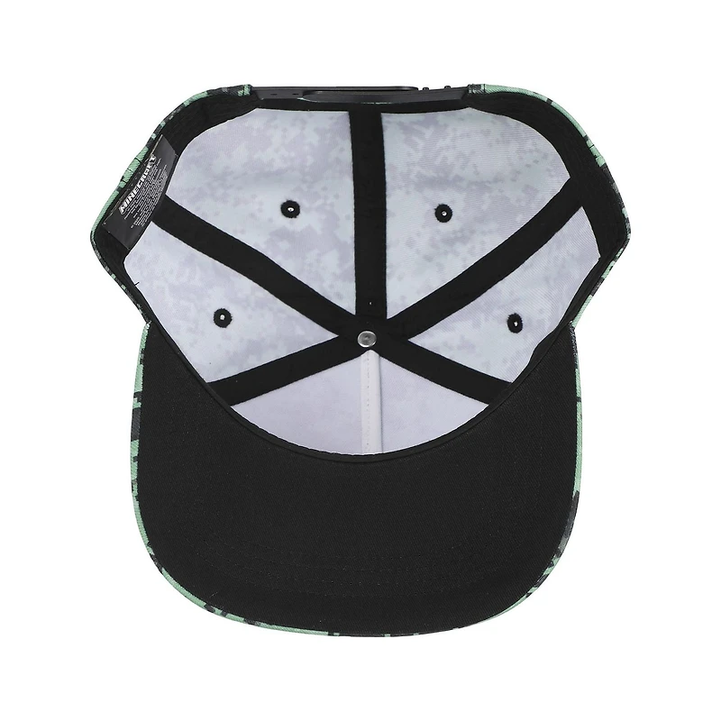 Chapeau Snapback Minecraft Creeper Avec Camouflage Numérique