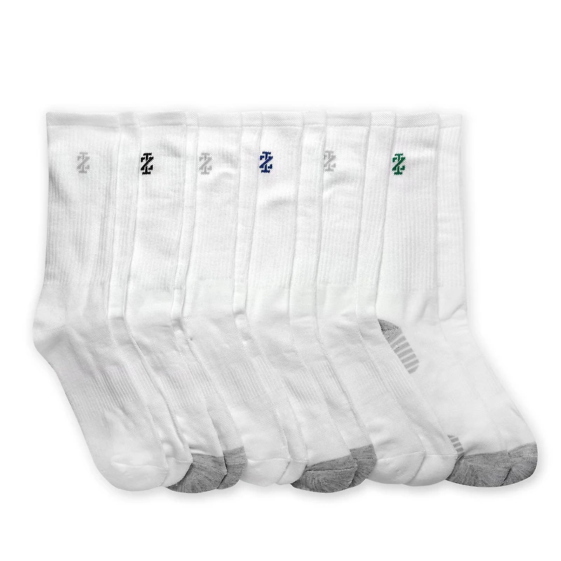 Izod Mens 6 Pack Crew Socks, Shoe Size 6-12.5