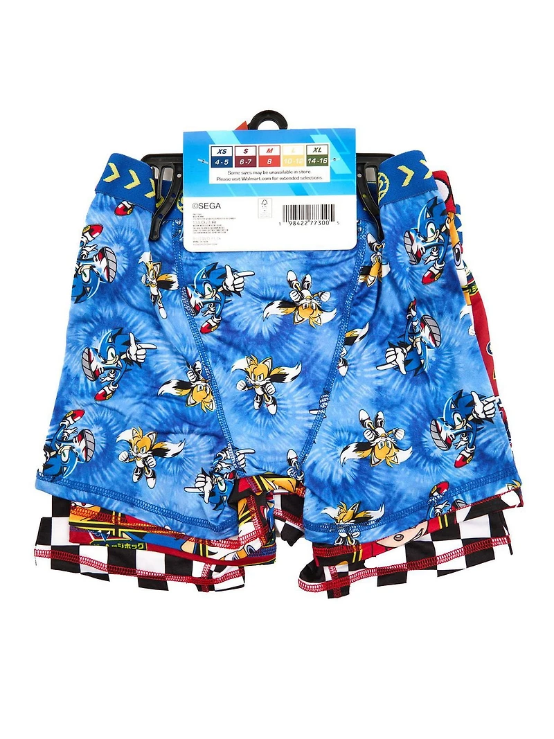 Sonic The Hedgehog Boys' 4-Pack Boxer Briefs