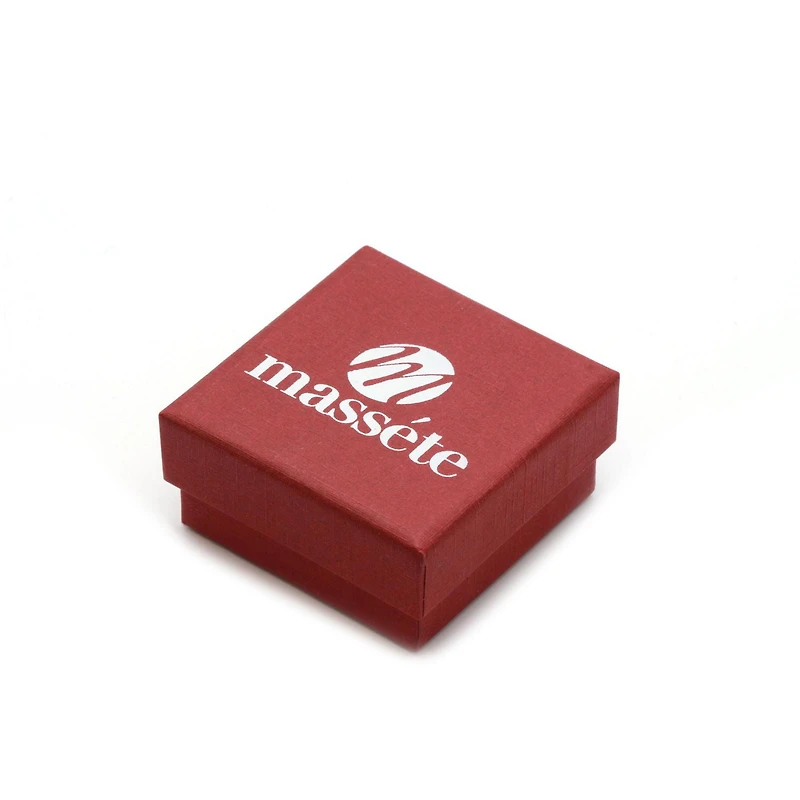 Massete 18K Rose Gold High Polished Shiny Stud Post Sphere Round Ball Earrings with Threaded Post and Secure Screwback 4 Millimeters