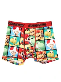 Super Mario Boys' 4-Pack Boxer Briefs