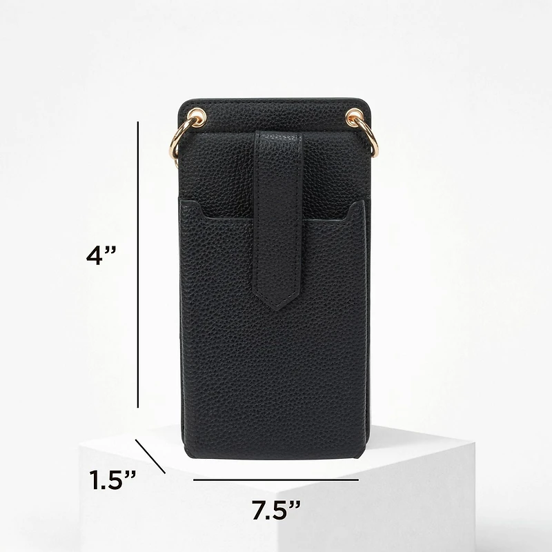 Time And Tru Portefeuille Plat À Cordon Pour Cartes Et Téléphone