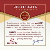 Massete 18K White Gold High Polished Shiny Stud Post Sphere Round Ball Earrings with Threaded Post and Secure Screwback 3 Millimeters