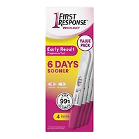 First Response Early Result - Pregnancy Test Kit - Detect Pregnancy 6 Days Sooner than Your Missed Period - over 99% Accurate - Analog (4 Count)