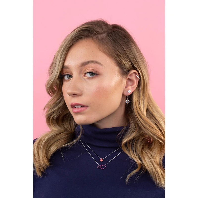 Massete Pendentif collier solitaire flottant en argent sterling pour fille pierre de naissance simulée août