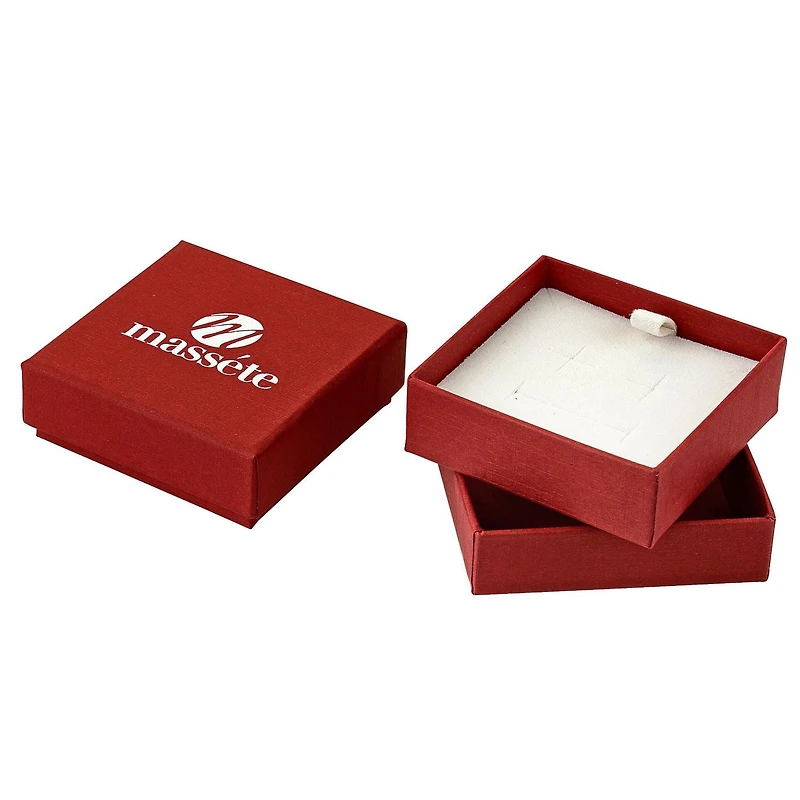 Massete Pendentif collier solitaire flottant en argent sterling pour fille pierre de naissance simulée février