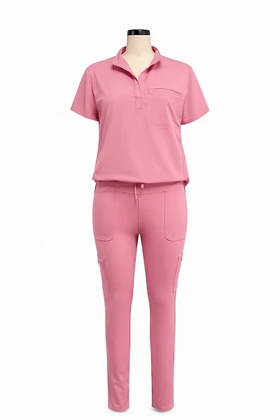 FLEX SCRUBS™ ladies collared v neck