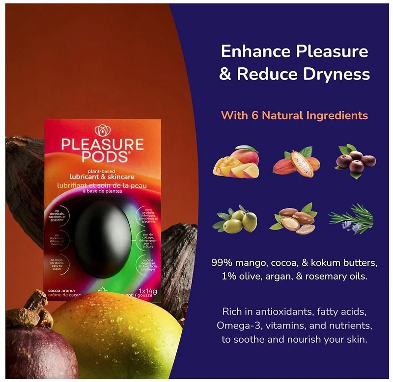 Pleasure Pods Plant-Based Lubricant 14g