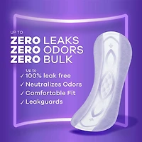 Always Discreet Incontinence Panty Liners for Bladder Leaks, Size 2, Very Light Absorbency, Long Length