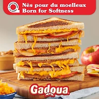 Gadoua Moelleux Thick Slice Whole Wheat Bread, 675 g