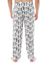 Pantalon Pyjama en jersey pour hommes, crème avec imprimé de cactus de Wrangler