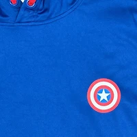 Marvel Men's Captain America Reversible Long Sleeve Hoodie