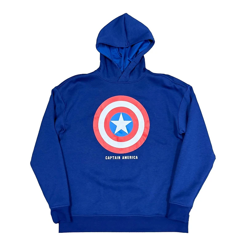 Marvel Sweat à capuche réversible à manches longues Captain America pour hommes