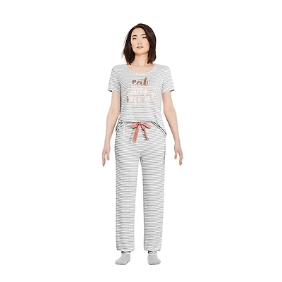 Pyjama 2 pièces en jersey de hacci George pour femmes