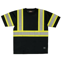 T-SHIRT DE SÉCURITÉ À MANCHES COURTES TOUGH DUCK AVEC RUBAN RÉFLÉCHISSANT 2 "SUR UN SUPPORT CONTRASTE 4