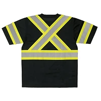 T-SHIRT DE SÉCURITÉ À MANCHES COURTES TOUGH DUCK AVEC RUBAN RÉFLÉCHISSANT 2 "SUR UN SUPPORT CONTRASTE 4