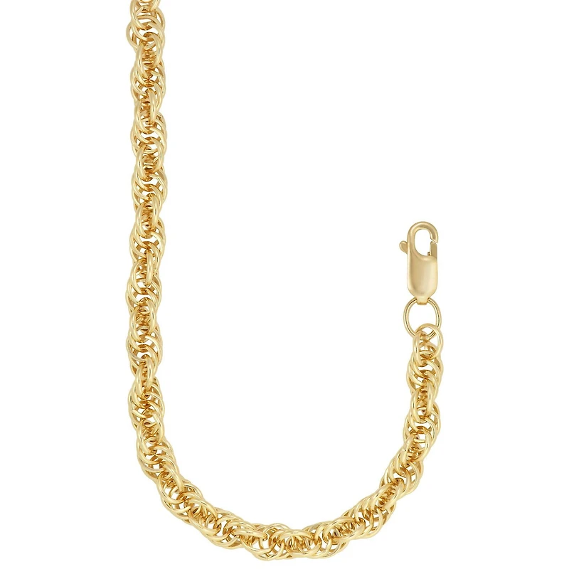 Quintessential 14KT Gold Filled Rope Chain Necklace 22"