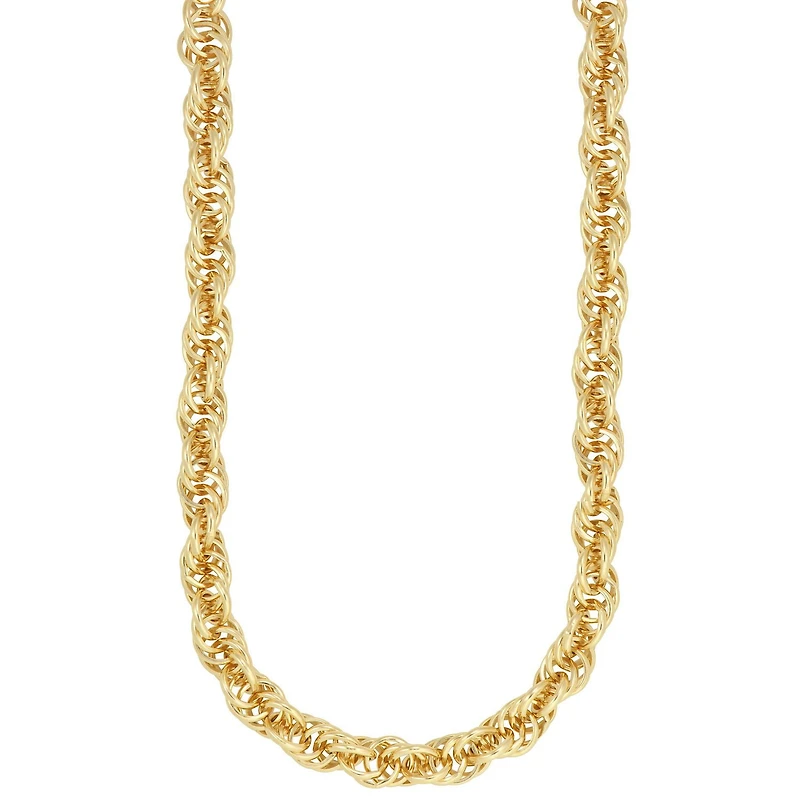 Quintessential 14KT Gold Filled Rope Chain Necklace 22"