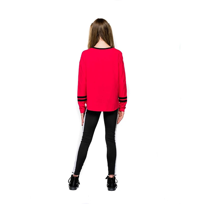 Justice Girls Sport Sneaker Front Tie Fashion Top