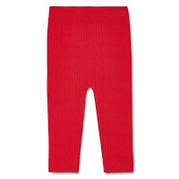 George Baby Girls' Cable Knit Legging