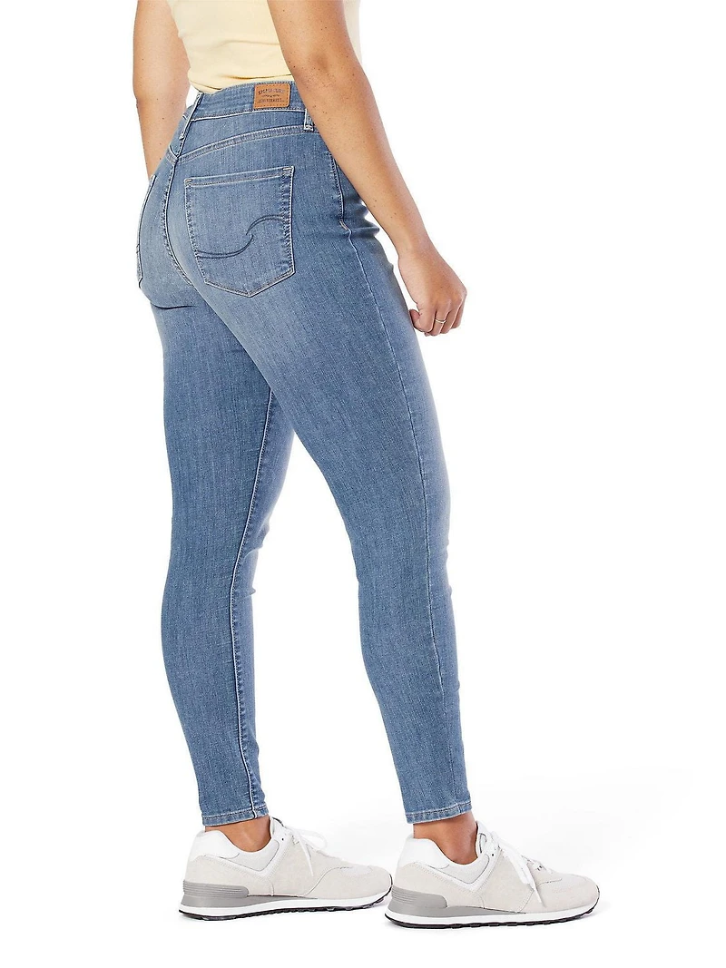 Levi Strauss Signature.MC Jean filiforme moulant taille haute à la cheville Simplement Extensible pour femme
