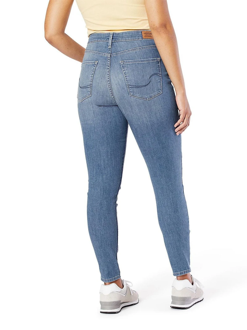 Levi Strauss Signature.MC Jean filiforme moulant taille haute à la cheville Simplement Extensible pour femme