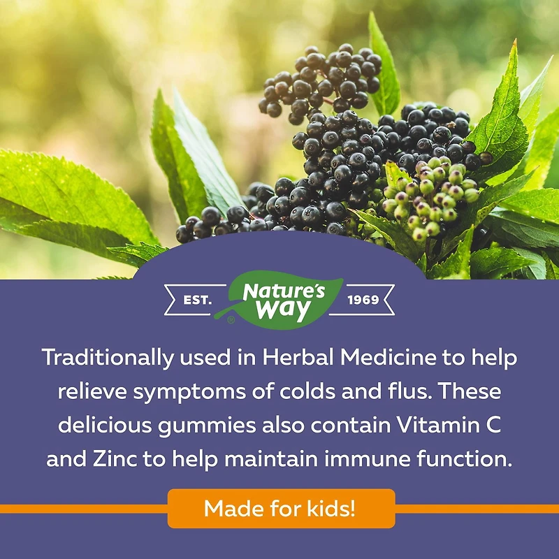 Sambucus Soins antirhume et antigrippe Gélifiés pour enfants, 60 gélifiés Soins antirhume et antigrippe