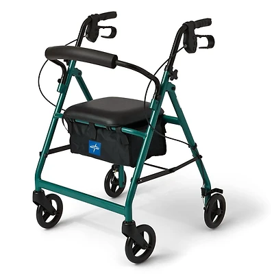 Déambulateur Medline Basic avec roues de 6", vert