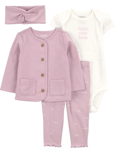 Carter's Child of Mine IG 3PC Set - Pink Hello
