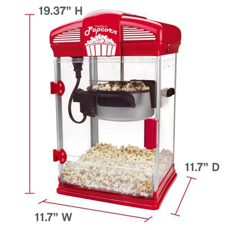 West Bend 4 Qt. Theatre Popcorn Machine
