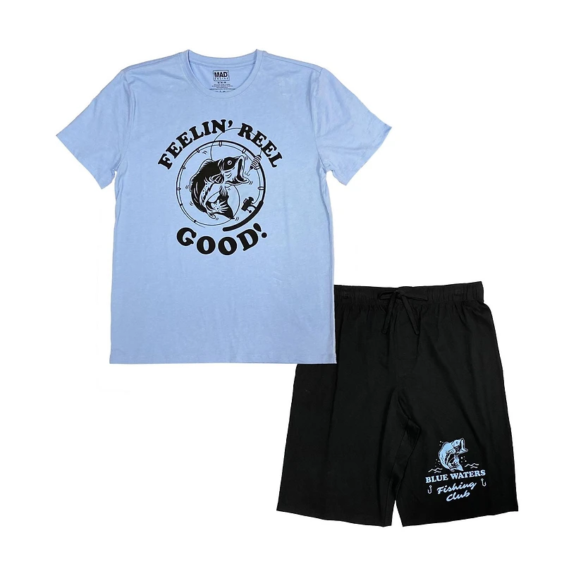 Mad Engine Feelin' Reel Good Ensemble de vêtements de nuit 2 pièces pour homme