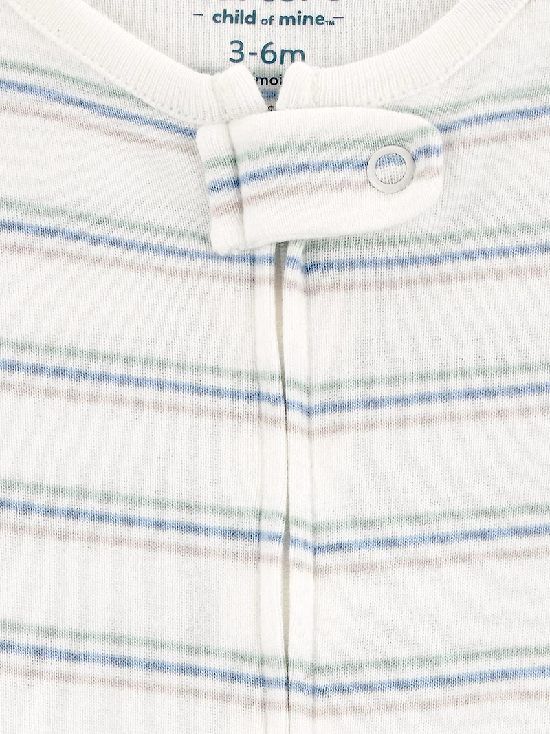 Ensemble de 2 pyjamas Carter's Child of Mine IB à rayures bleues.