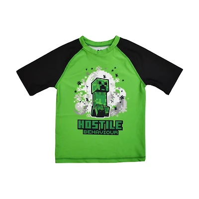 T-shirt Minecraft Swimwear Creeper pour garçon