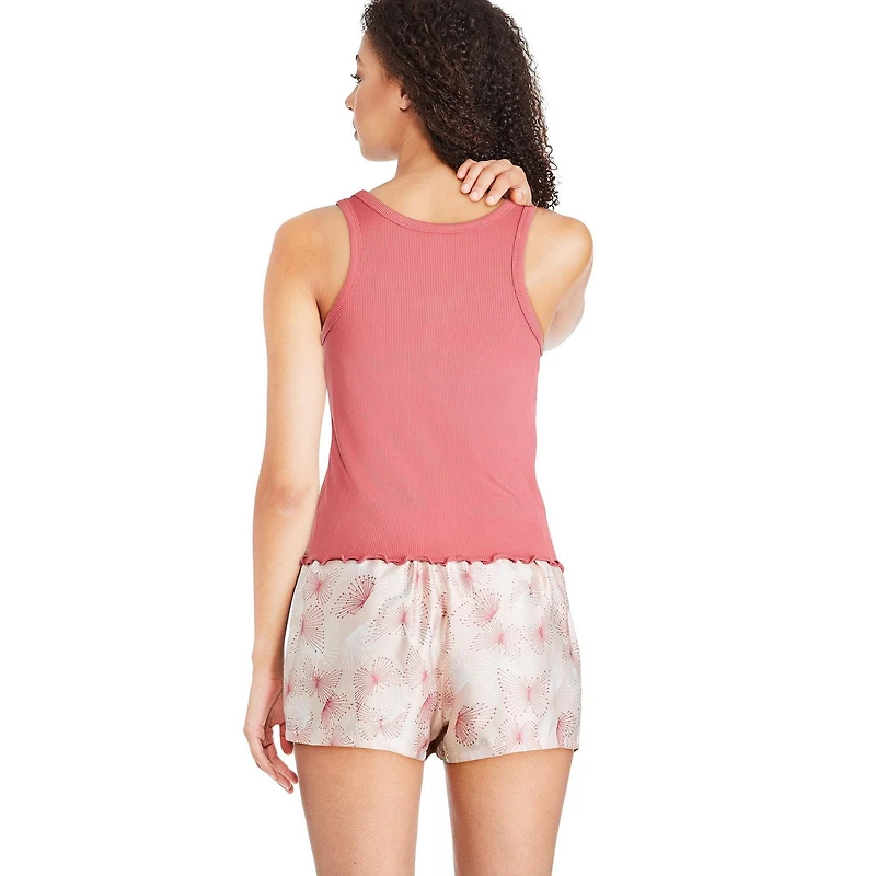 Ensemble 2 pièces avec short en satin George pour femmes