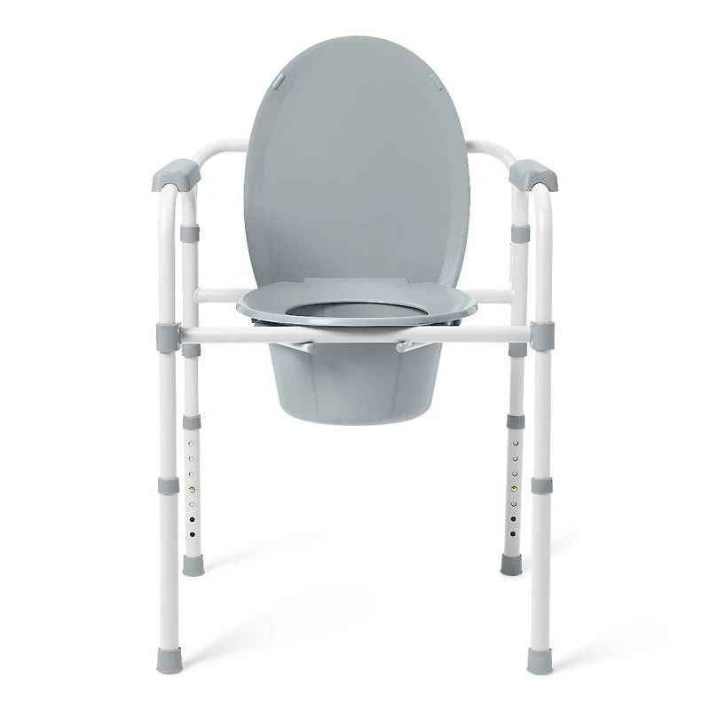 Medline 3-in-1 Elongated Folding Commode