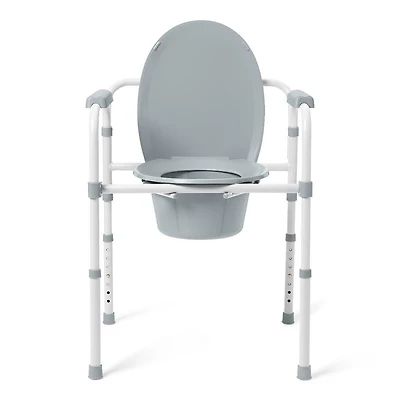 Medline 3-in-1 Elongated Folding Commode