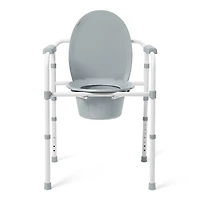 Medline 3-in-1 Elongated Folding Commode