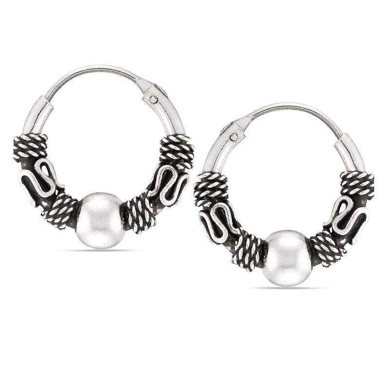 Boucle d'oreille en argent sterling Quintessential.