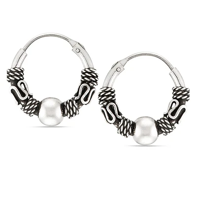 Boucle d'oreille en argent sterling Quintessential.